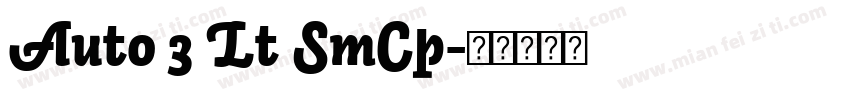 Auto 3 Lt SmCp字体转换